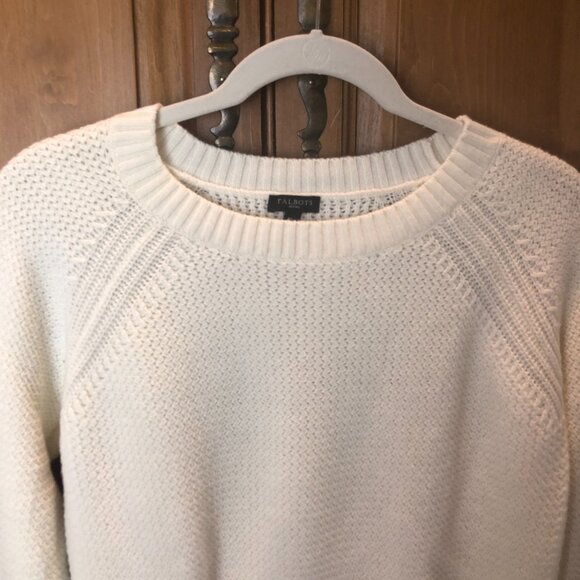 Talbots Petite Cream White Sweater - Picture 2 of 5